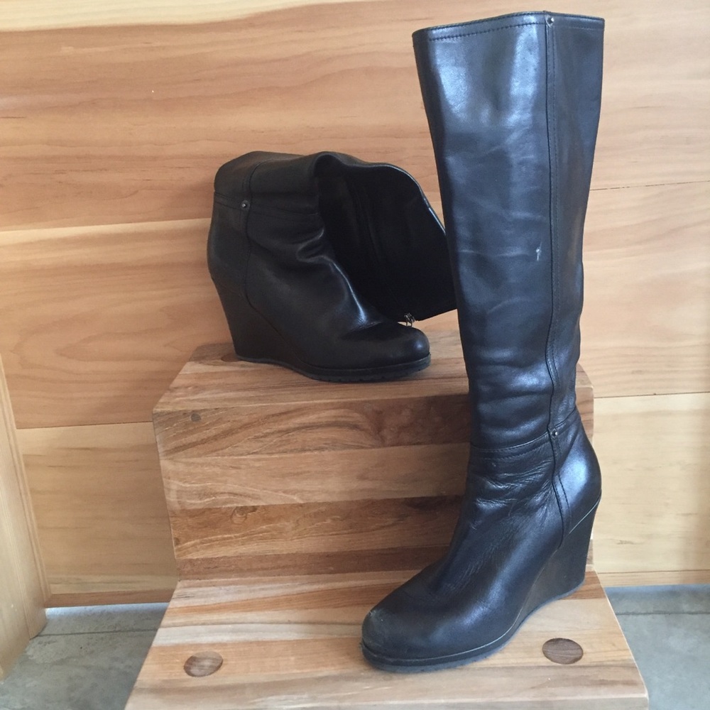 Prada wedge boot